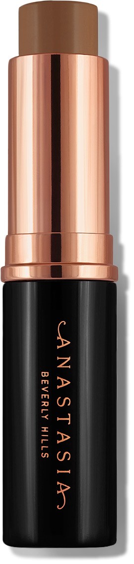 Ett svart och roséguldsfärgat läppstiftetui med märket 'Anastasia Beverly Hills'.