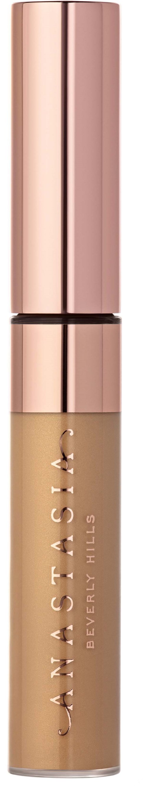 En beige concealer-typ med ett roséguldlock och märket Anastasia Beverly Hills på.