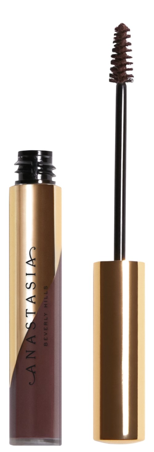 Ein Augenbrauengel-Tube mit Pinsel, beschriftet "Anastasia Beverly Hills."