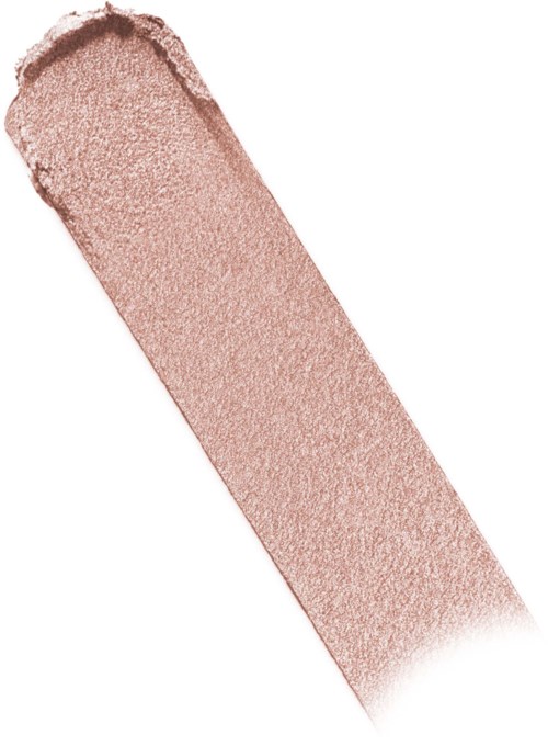 En lang, tynn makeup-highlighter eller prøve i en rose gull nyanse.