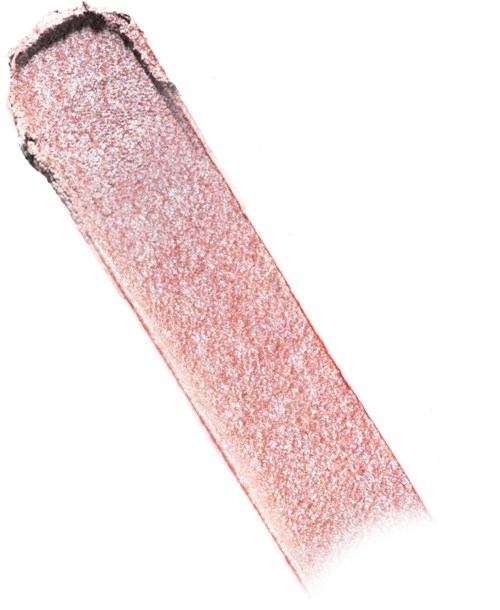 En rød og svart leppestift med en litt rund form og teksturert overflate.