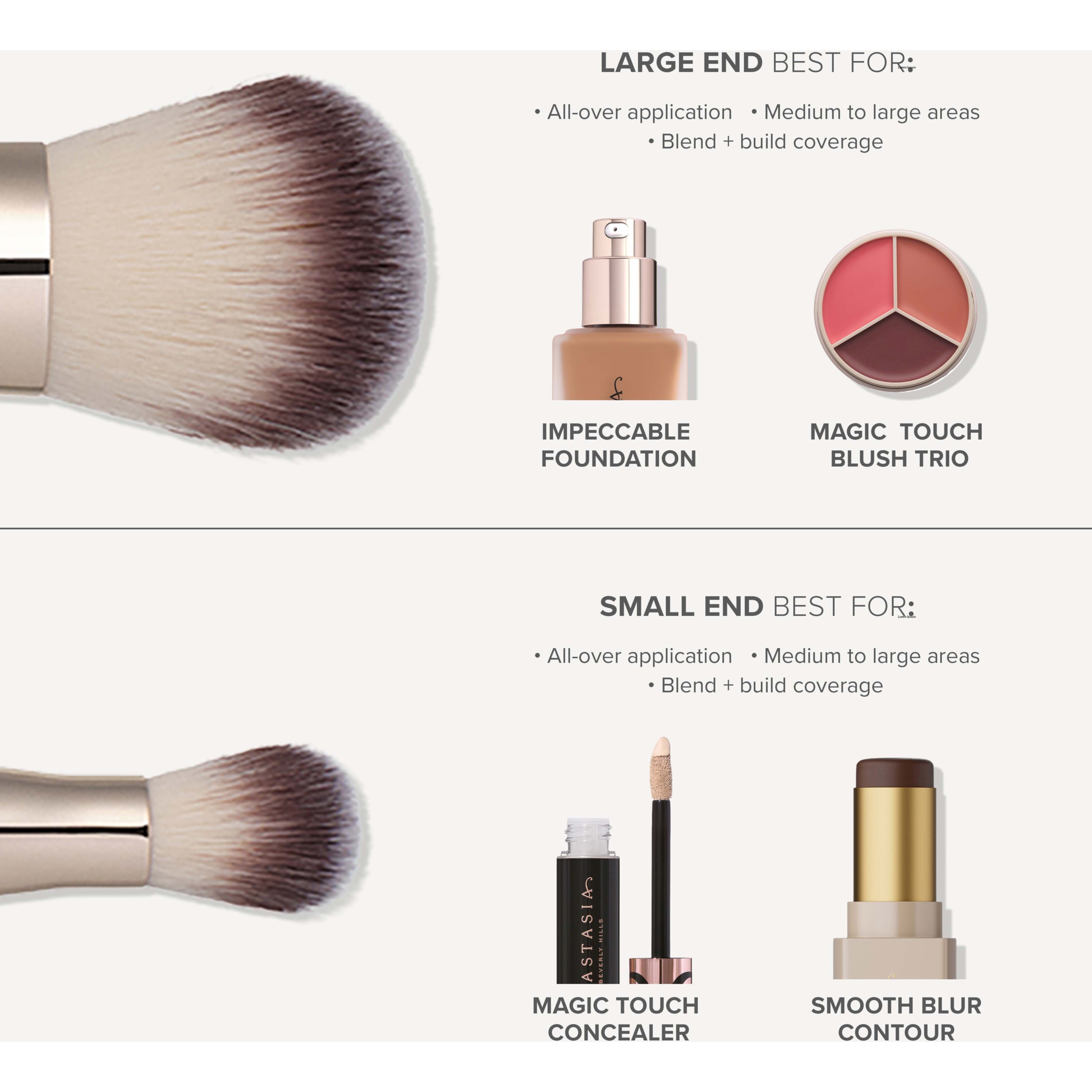 Anastasia Beverly Hills Impeccable Foundation & Face Brush (obrázok 5)