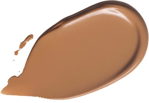 En virvel av ljusbrun makeup eller foundation med en slät, glänsande yta.