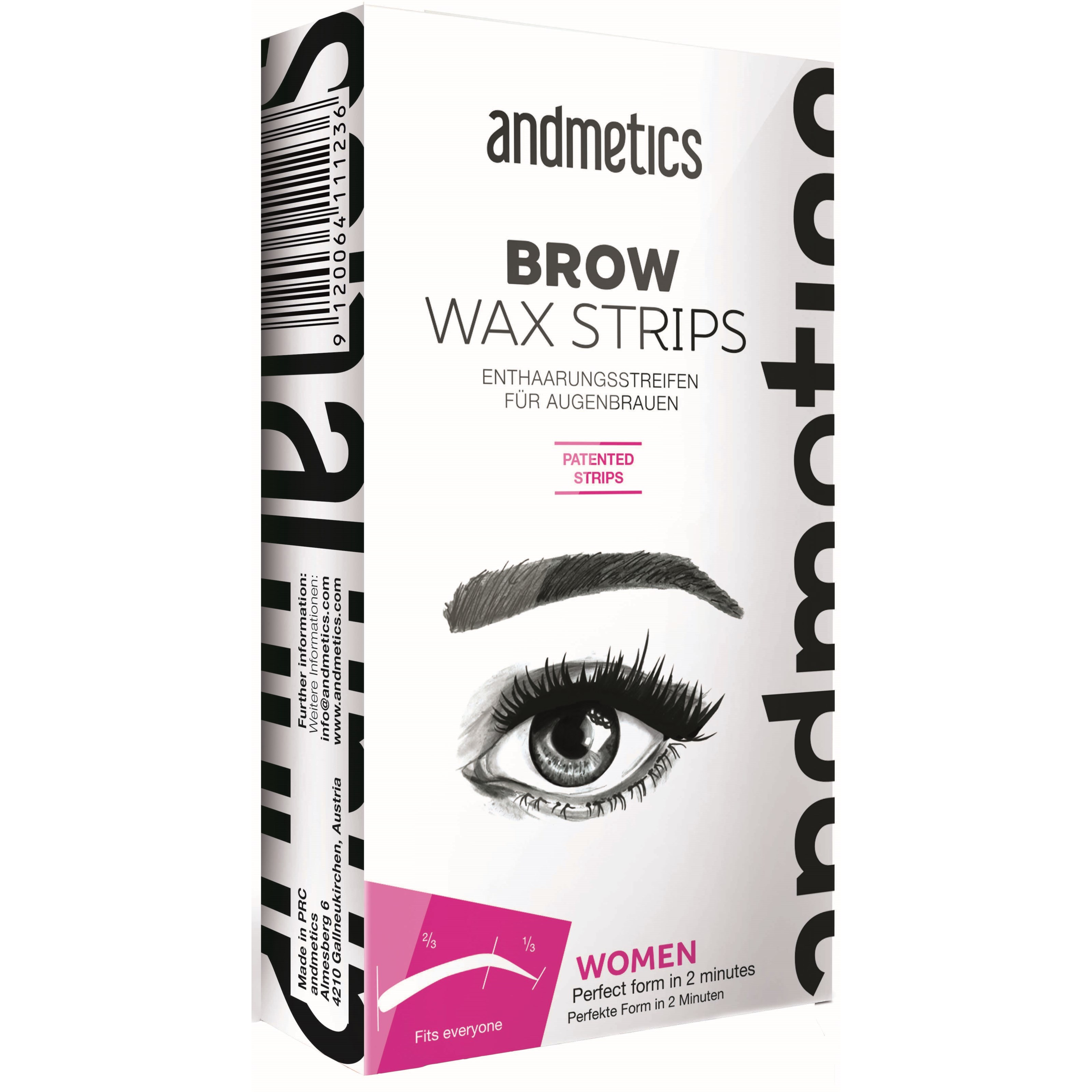 Läs mer om Andmetics Brow Wax Strips For Women