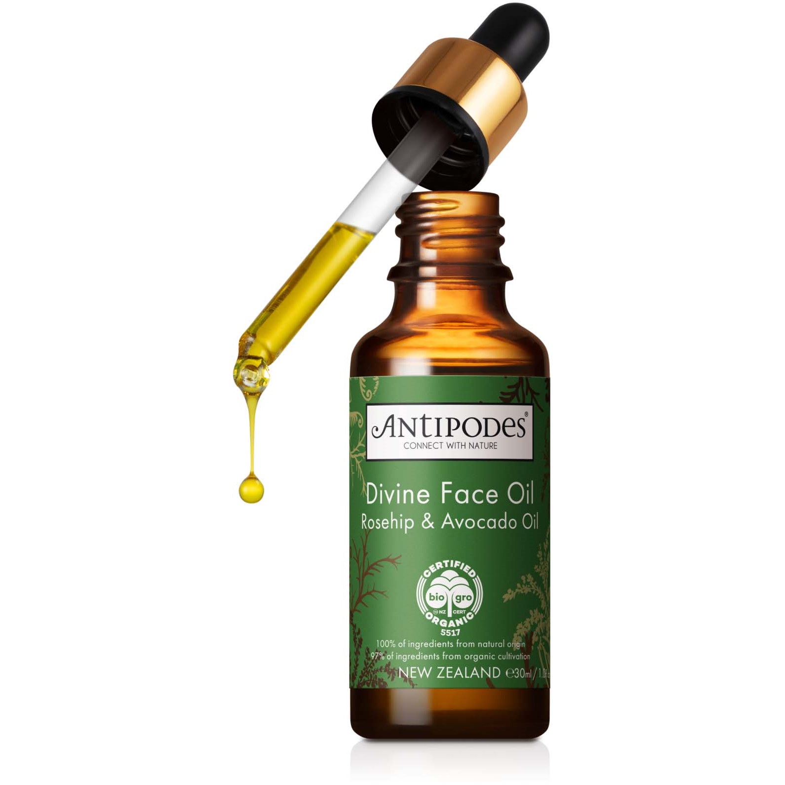 Läs mer om Antipodes Divine Face Oil Rosehip & Avocado Oil 30 ml