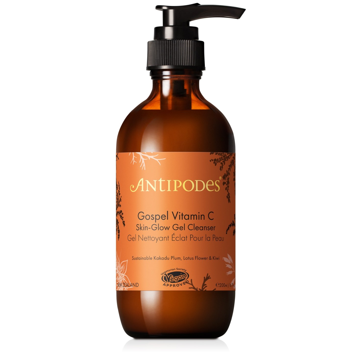 Antipodes Gospel Vitamin C Skin-Glow Gel Cleanser 200 ml billede