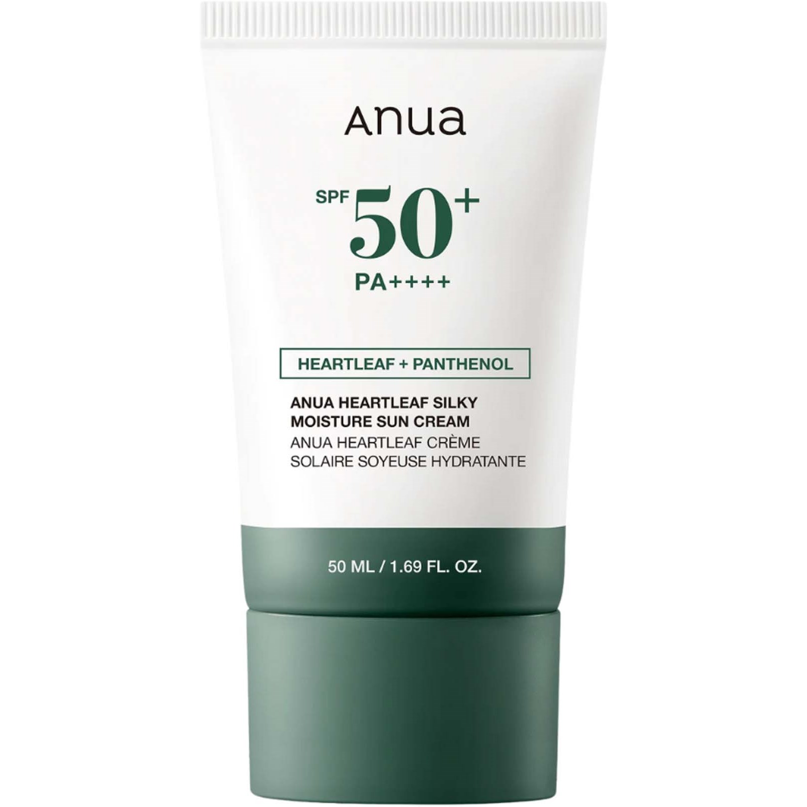 ANUA Heartleaf Silky Moisture Sun Cream SPF50+ PA++++ 50 ml