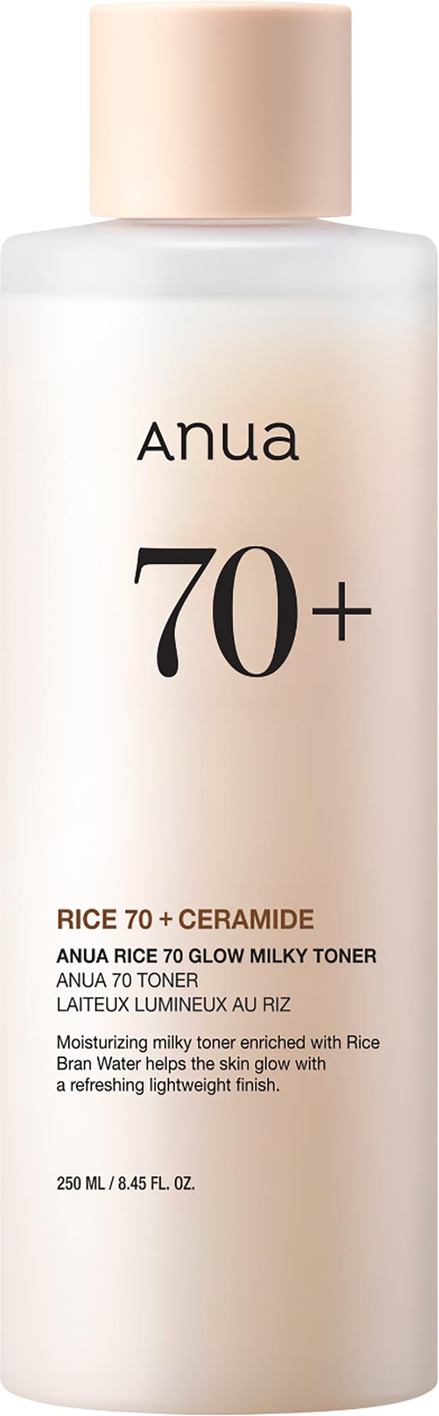 ANUA Rice 70 Glow Milky Toner 250 ml | lyko.com
