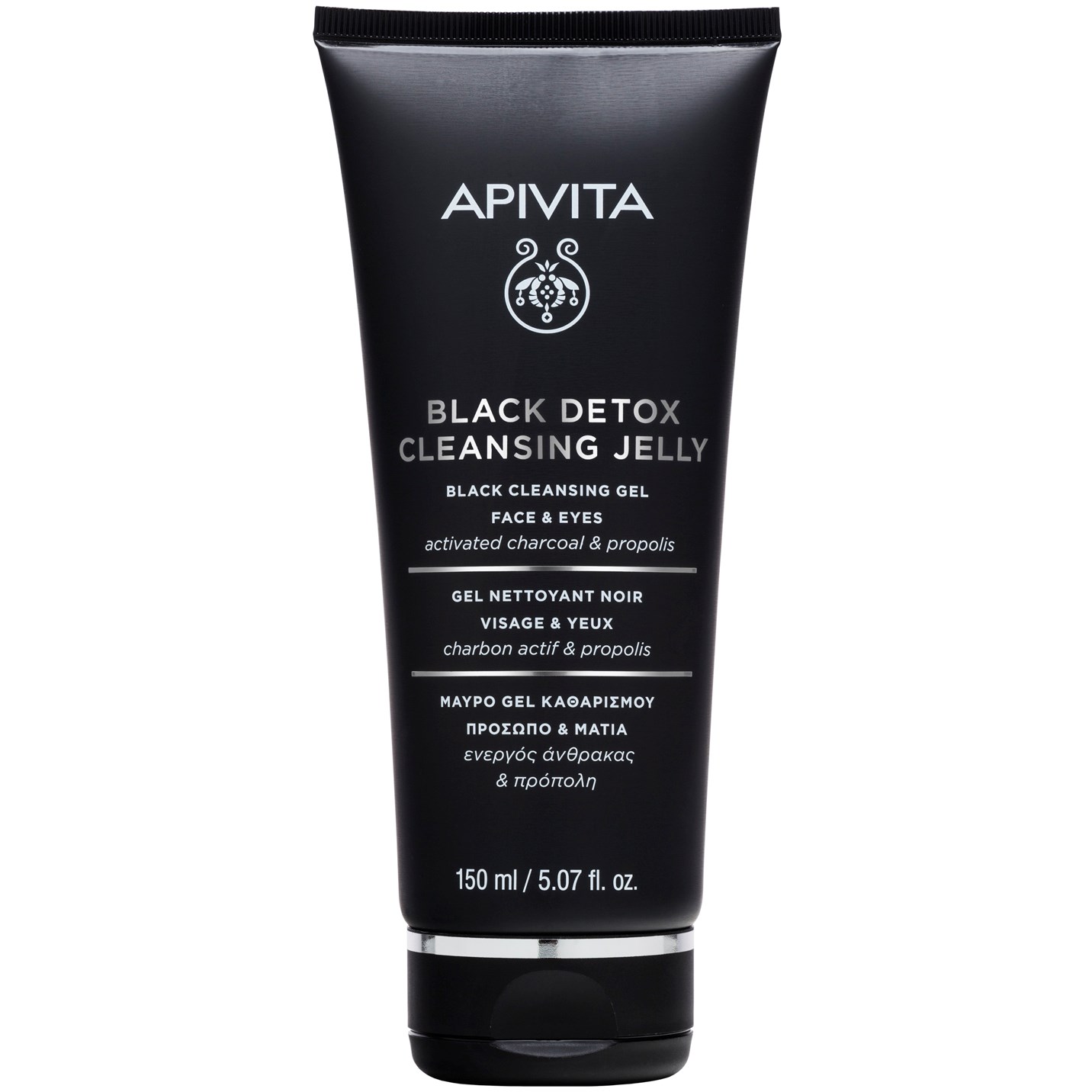 Läs mer om APIVITA Black Detox Cleansing Jelly Black Cleansing Gel – Face & Eyes