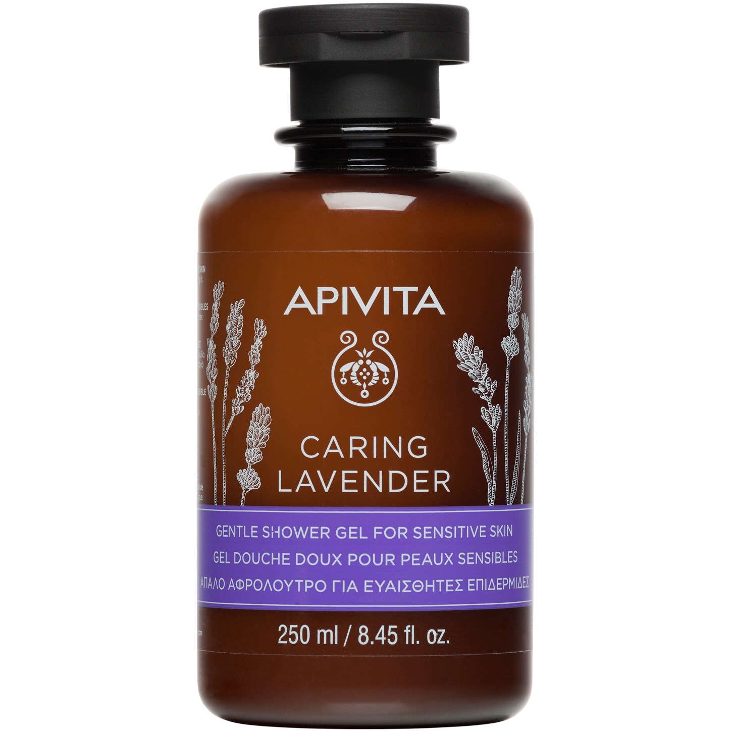 Bilde av Apivita Caring Lavender Gentle Shower Gel For Sensitive Skin With Lav