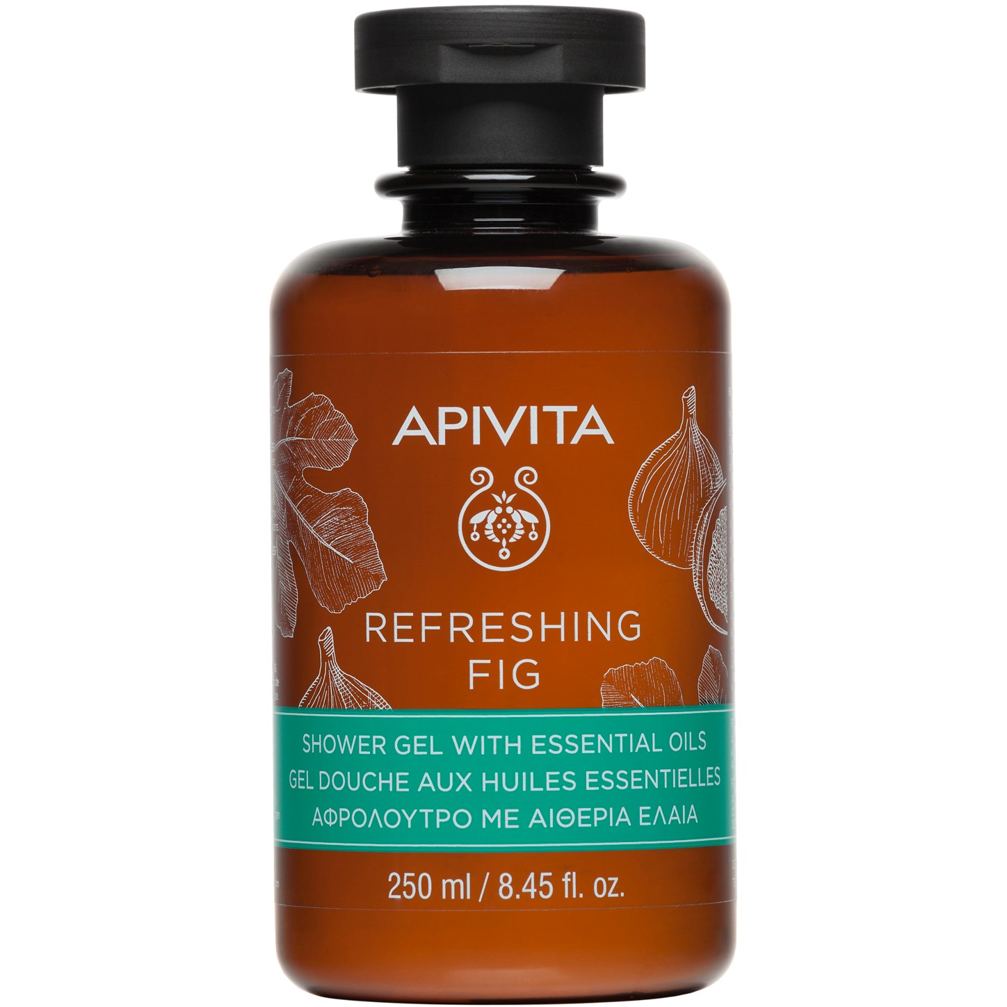 APIVITA Refreshing Fig Shower Gel with Essential Oils with Fig 250 m