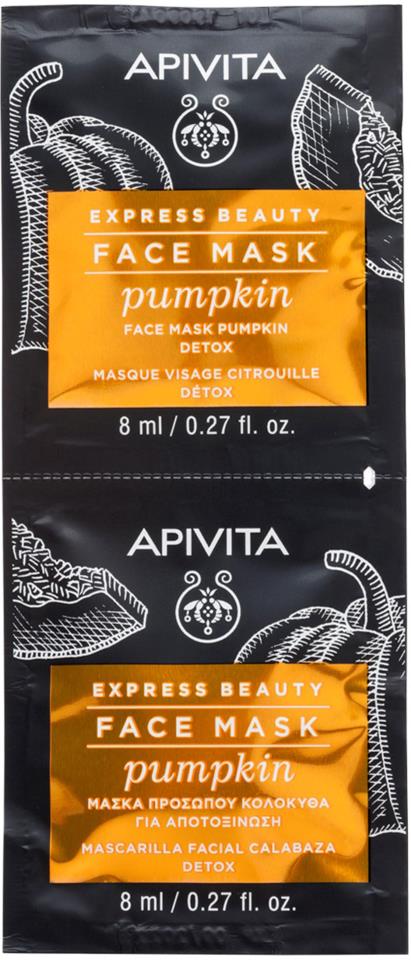APIVITA Detox Face Mask with Pumpkin 2X8 ml
