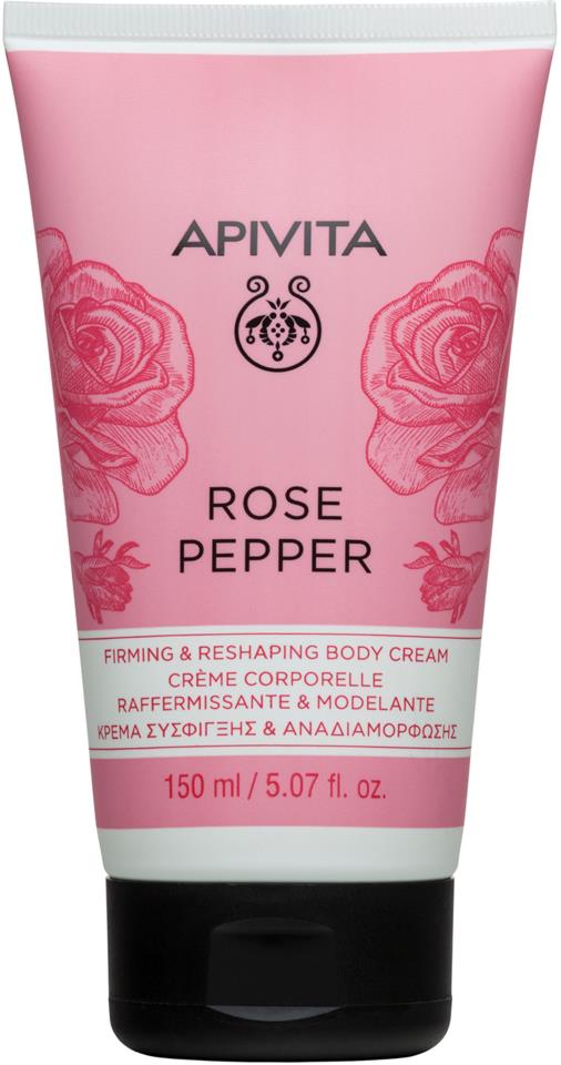 APIVITA Firming and Reshaping Body Cream with Pink Pepper & Rose 150 ml