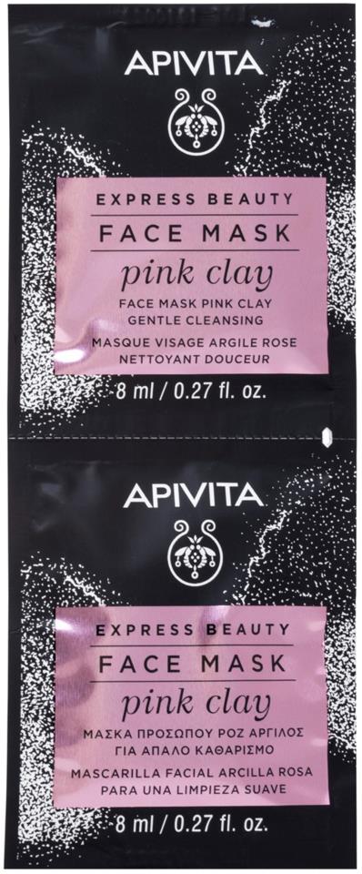 APIVITA Gentle Cleansing Face Mask with Pink clay 2X8 ml
