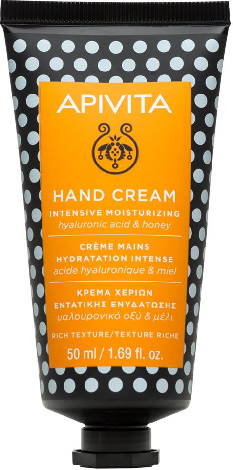 APIVITA Intensive Moisturizing Hand Cream with Hyaluronic Acid & Honey - Rich Texture 50 ml