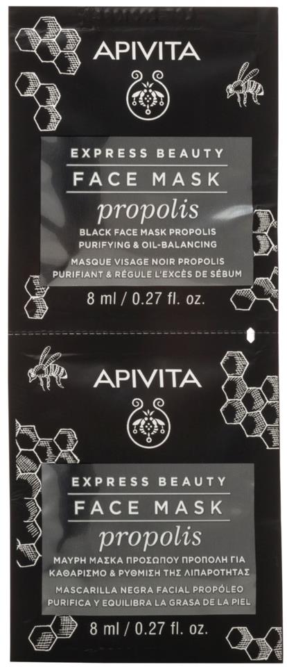APIVITA Purifying & Oil-Balancing Face Mask with Propolis 2X8 ml