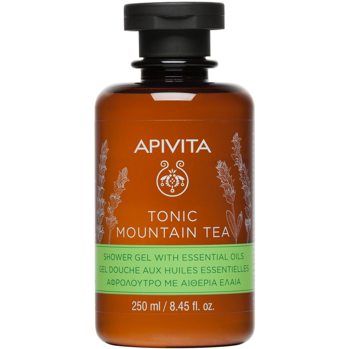Bilde av Apivita Tonic Mountain Tea Shower Gel With Essential Oils With Mountai