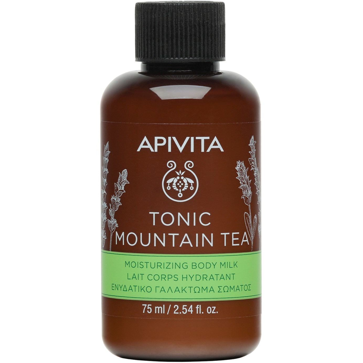 APIVITA Tonic Mountain Tea Travel Size Moisturizing Body Milk with Mou