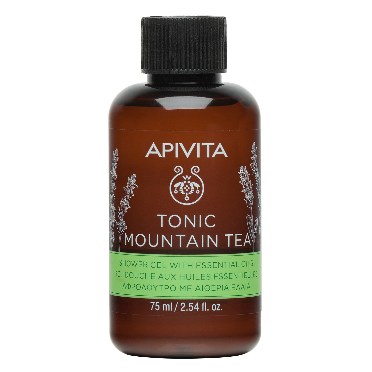 Bilde av Apivita Tonic Mountain Tea Travel Size Shower Gel With Essential Oils