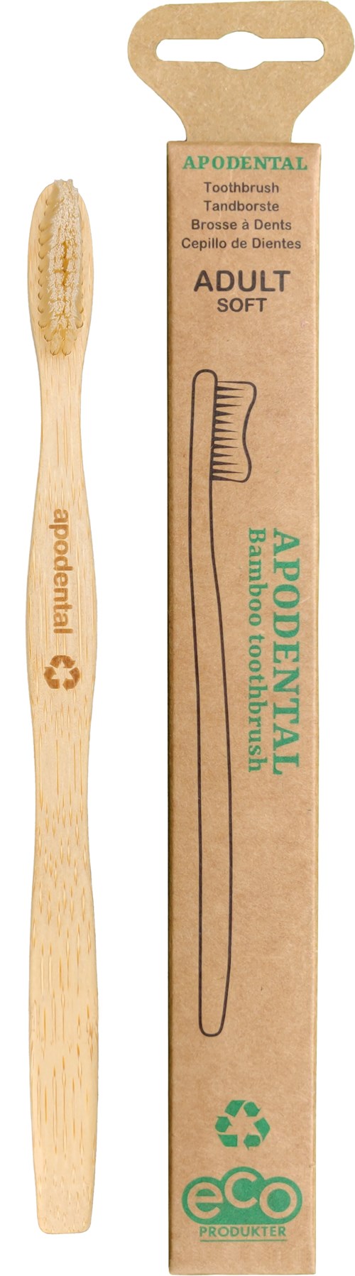 Apodental Bamboo Toothbrush Adult Soft