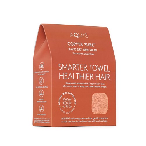 Aquis Hair Turban Lisse Luxe Copper