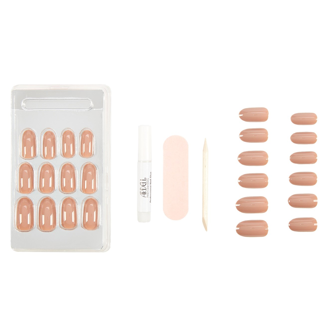 Ardell Sztuczne paznokcie Nail Addict Colored Latte (obrázok 3)
