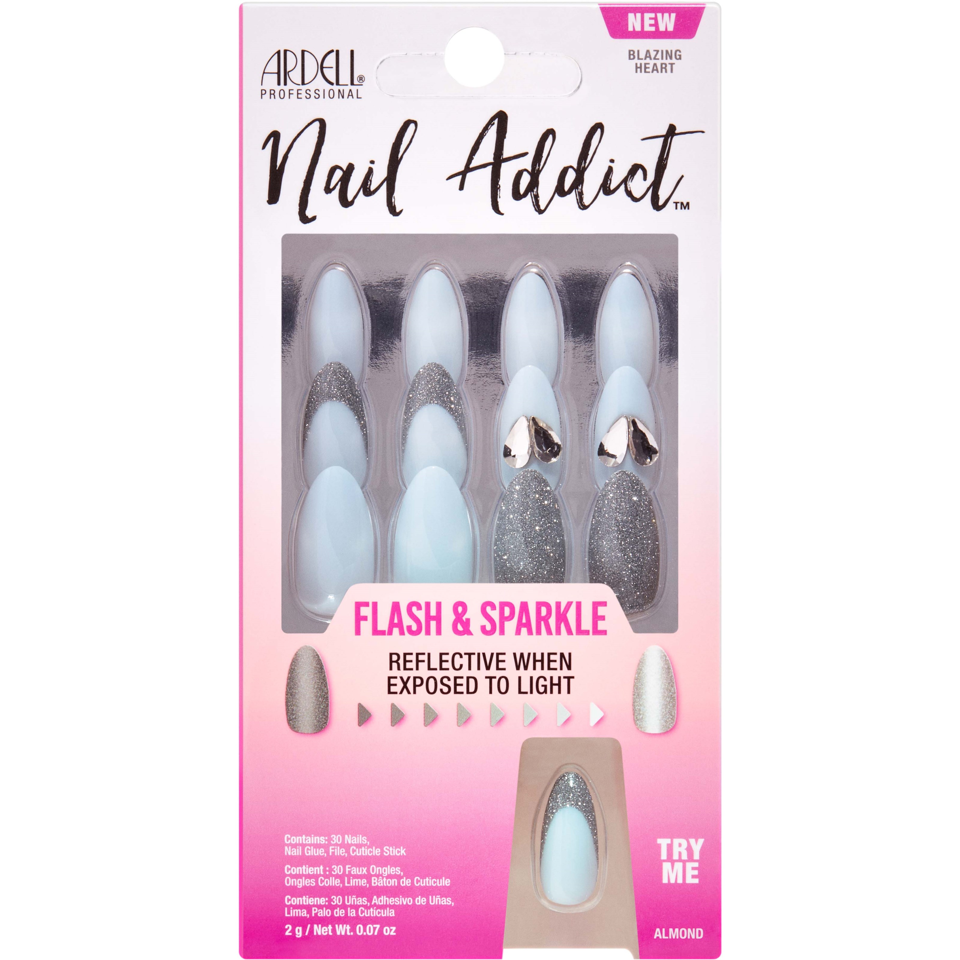 Läs mer om Ardell Electric Connection Nail Addict Flash & Sparkle Blazing Heart