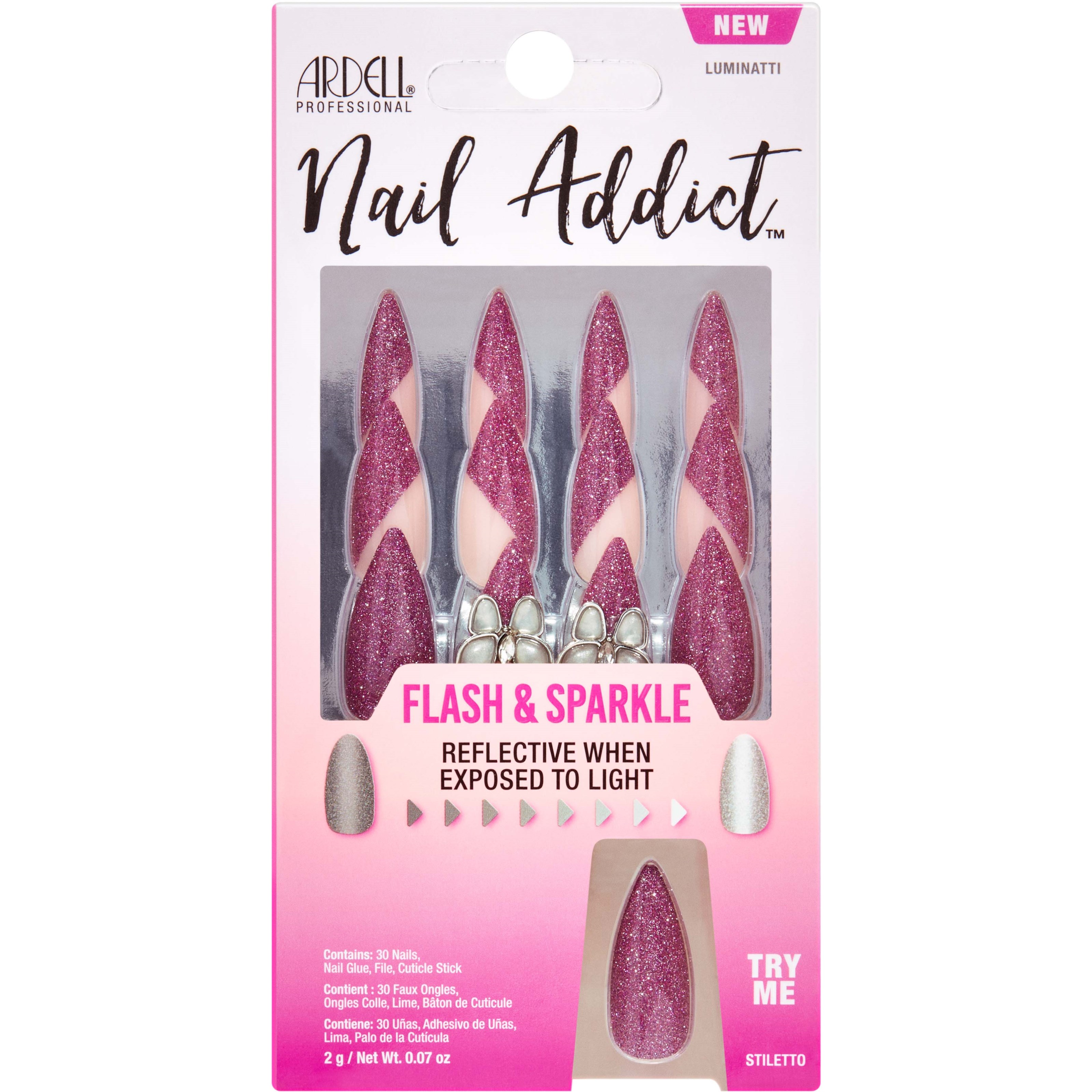Läs mer om Ardell Electric Connection Nail Addict Flash & Sparkle Sparkle Luminat