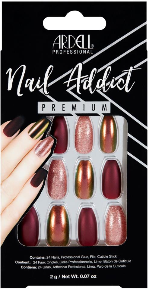 Ardell Nail Addict Red Cateye