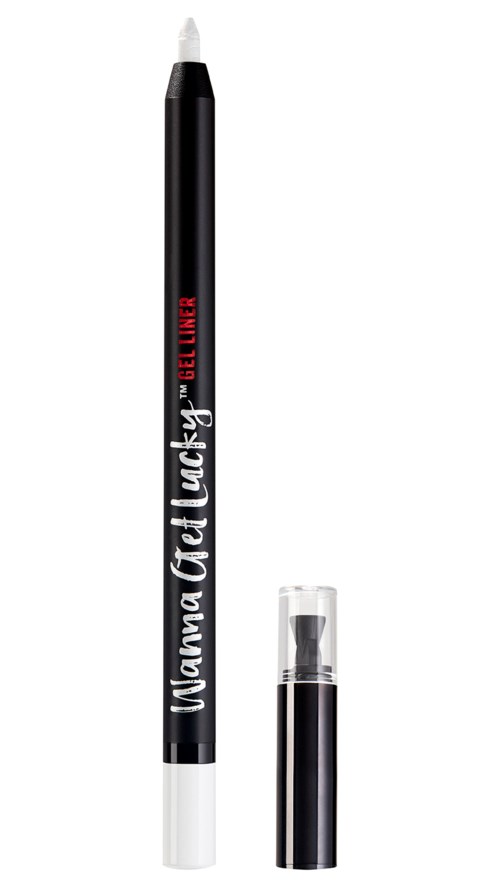 En svart och vit eyelinerpenna med lock, märkt 'Woman Eye Liner' och 'Gel Liner'.