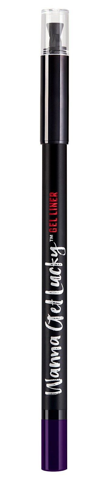 En svart och lila markerpenna med genomskinlig kork, märkt "Mama Tan Touch Up".
