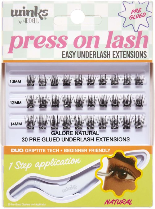 Ardell Winks Press On Underlash Extensions Galore Natural