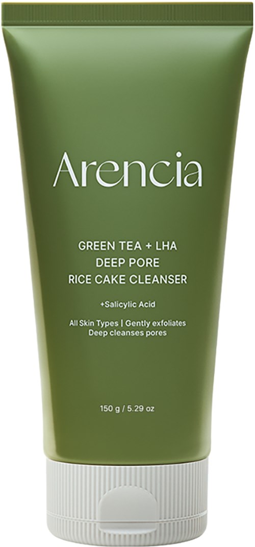 Arencia Green Tea + LHA Deep Pore Rice Cake Cleanser 150 g