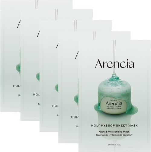 Arencia Holy Hyssop Sheet Mask 5 st