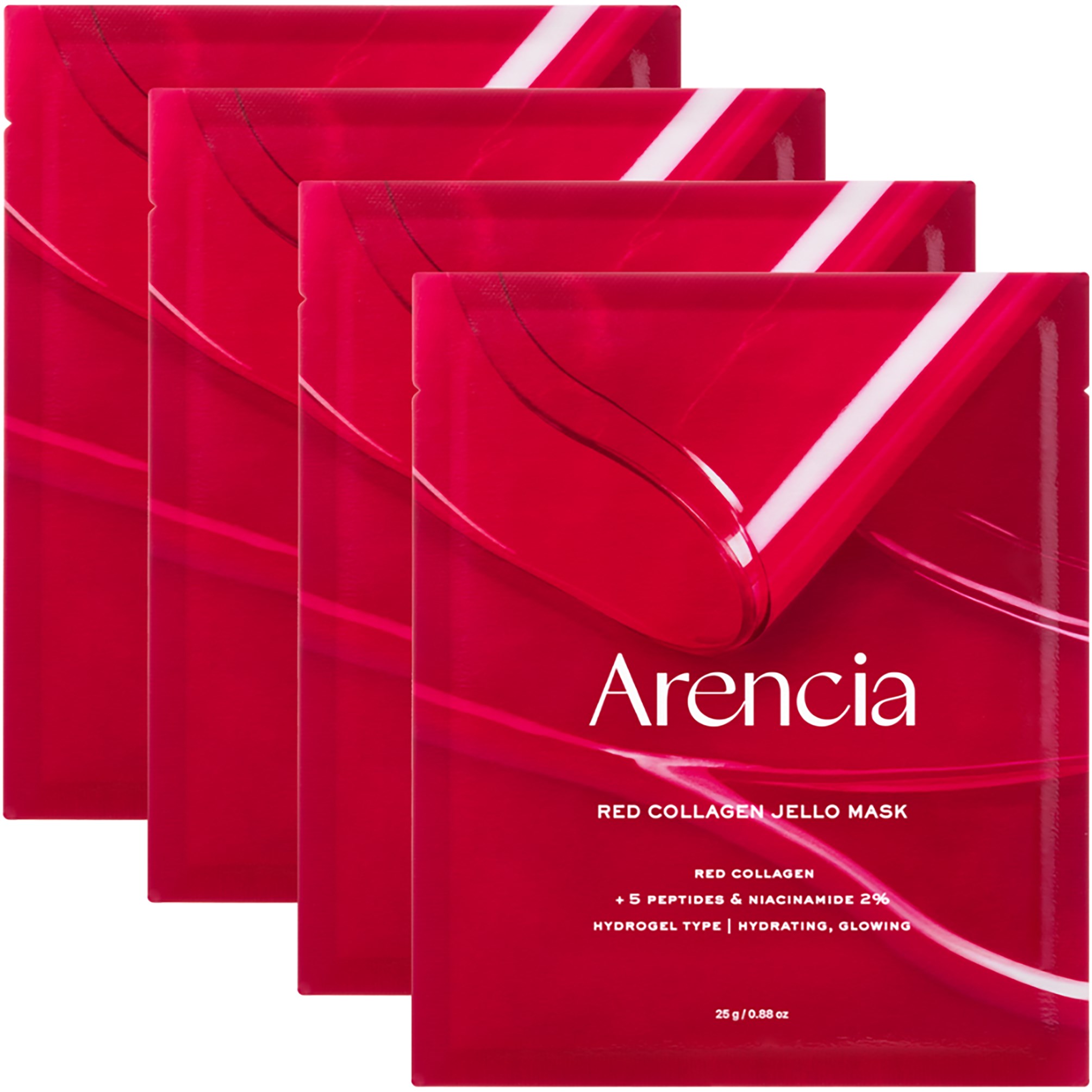 Arencia Red Collagen Jello Mask 4 szt.