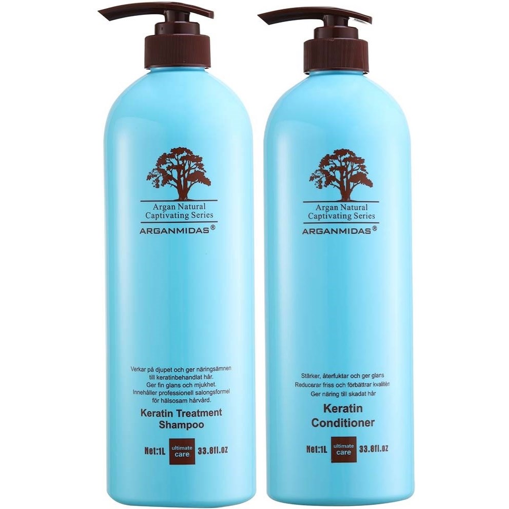 Arganmidas Keratin Treatment Bundle Shampoo 1000 ml & Conditioner
