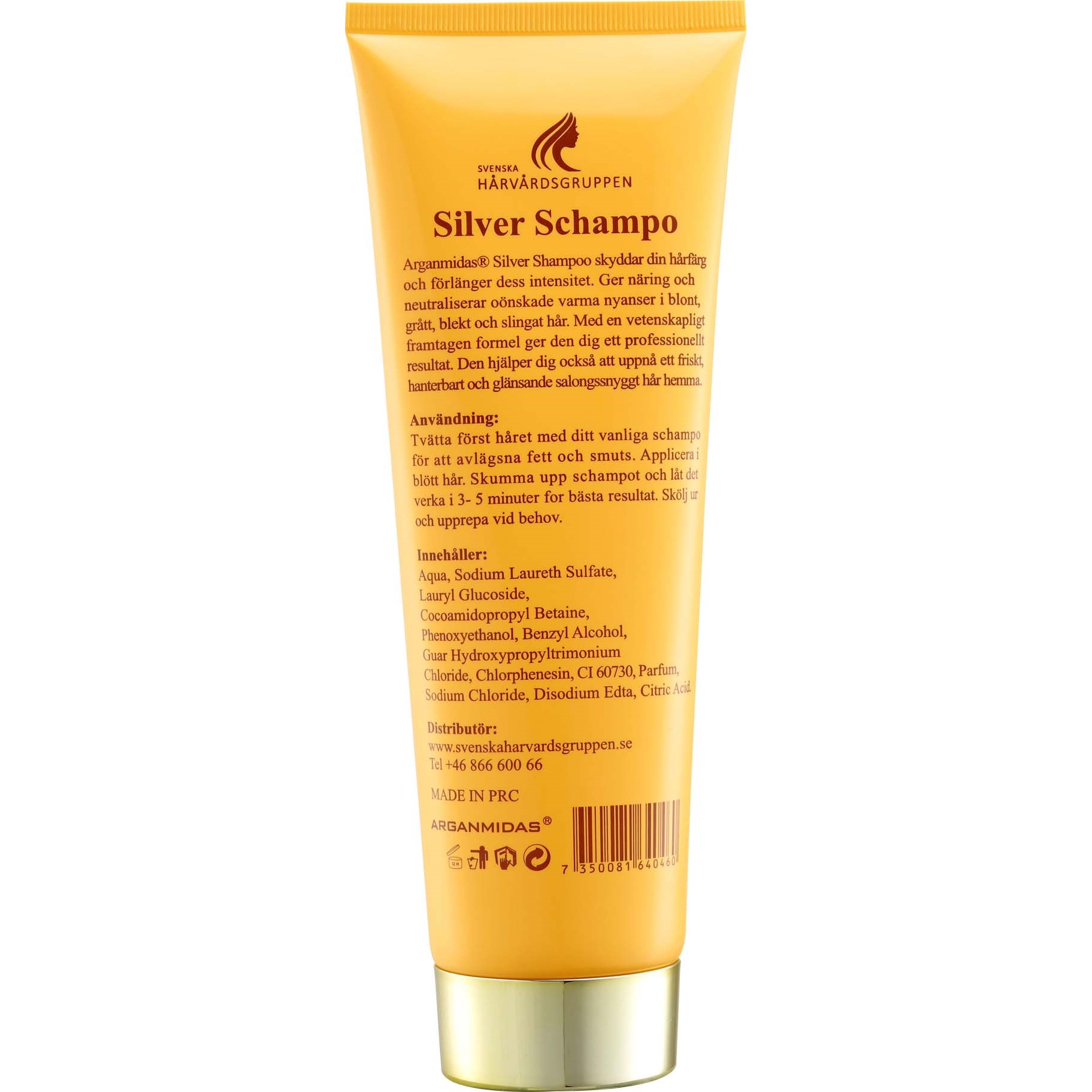 Alternativ bild 1 för Arganmidas No Yellow Silver schampo  300 ml