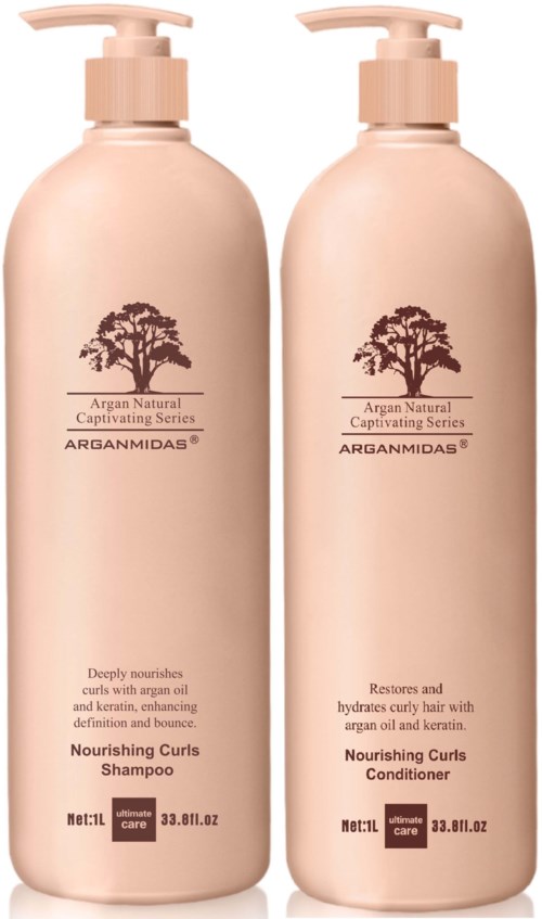 Arganmidas Nourishing Curls Bundle Shampoo 1000 ml & Conditioner 1000 ml