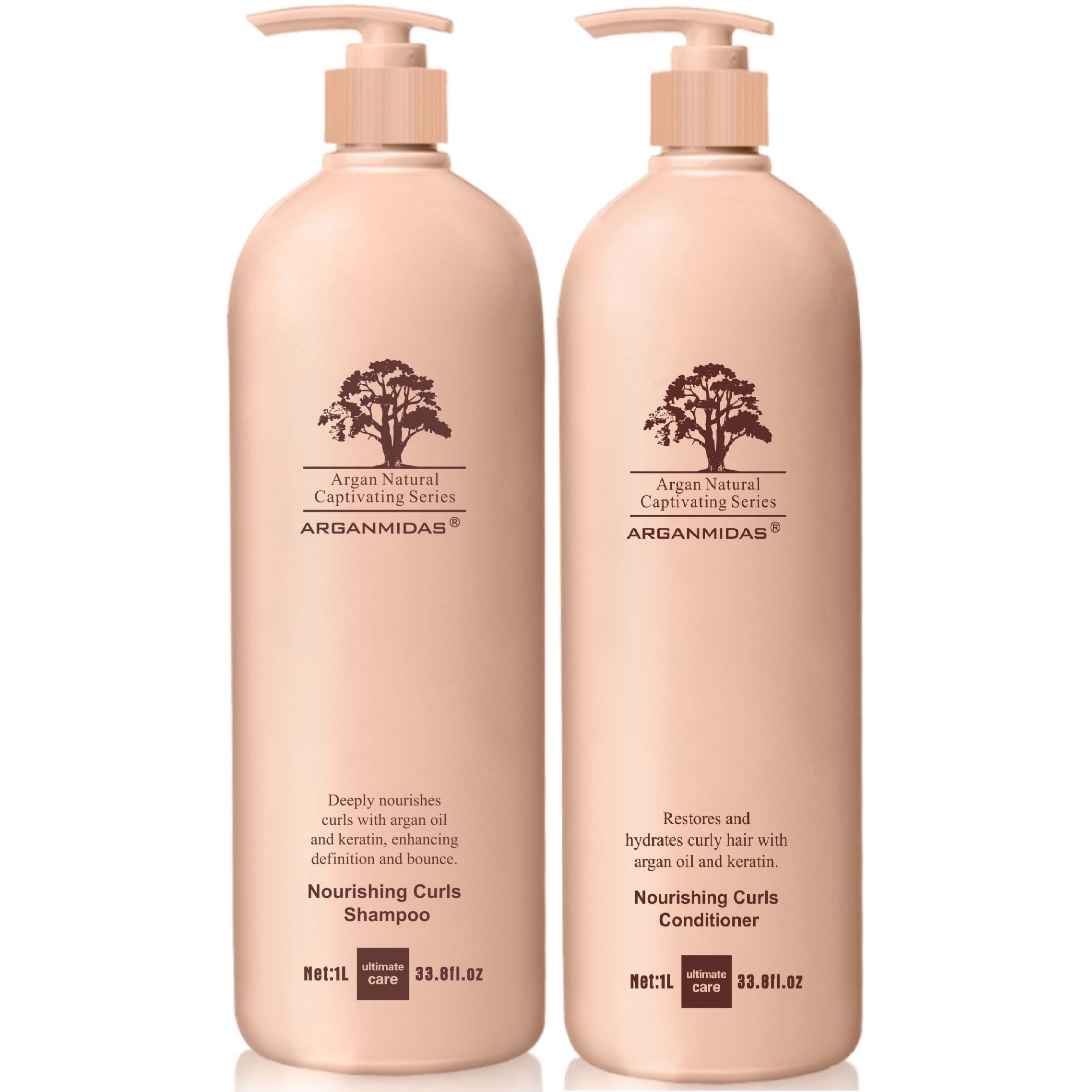 Arganmidas Nourishing Curls Bundle Shampoo 1000 ml & Conditioner