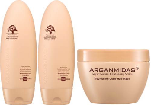 Arganmidas Nourishing Curls Bundle Shampoo 450 ml & Conditioner 450 ml & Mask 300 ml