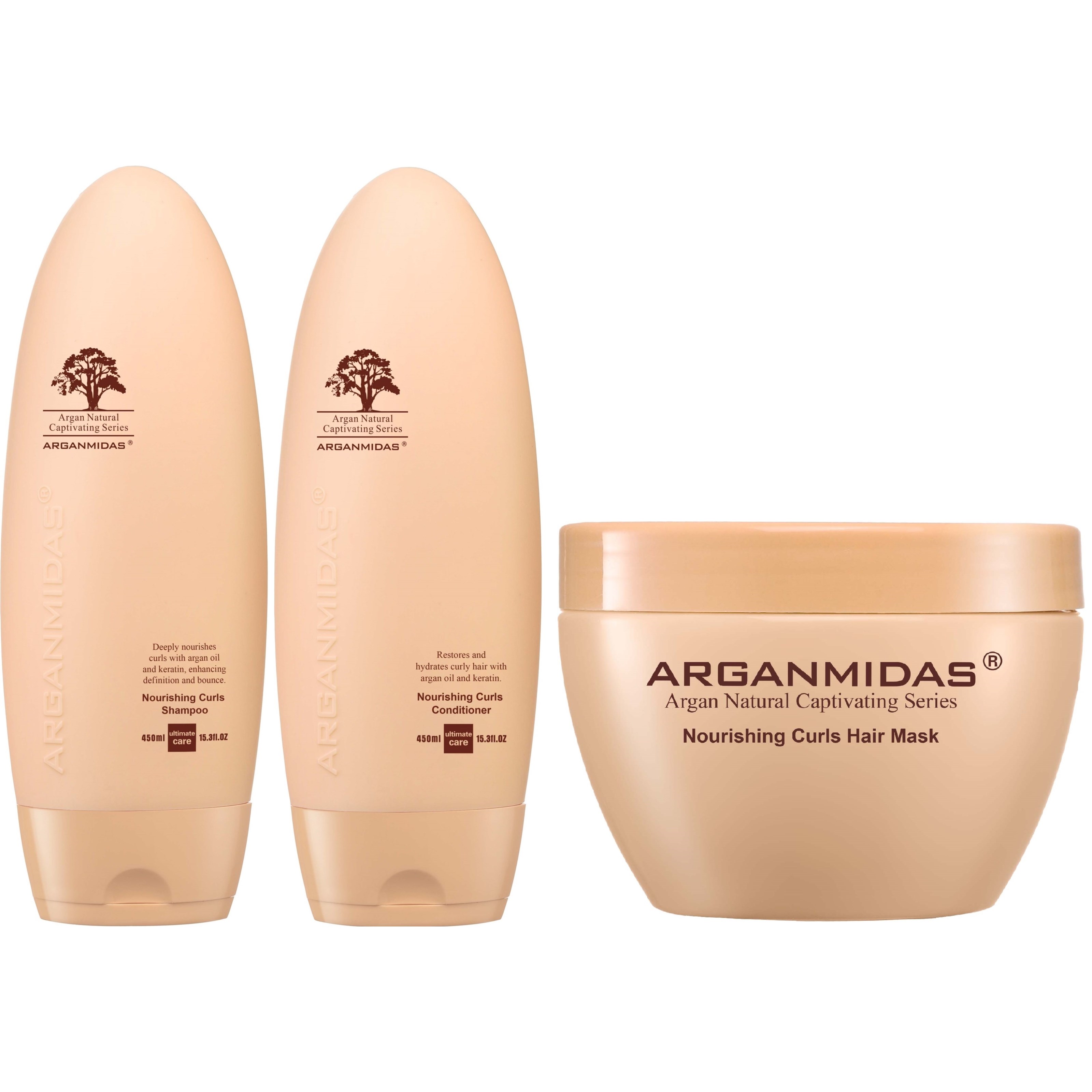 Arganmidas Nourishing Curls Bundle Shampoo 450 ml & Conditioner 4