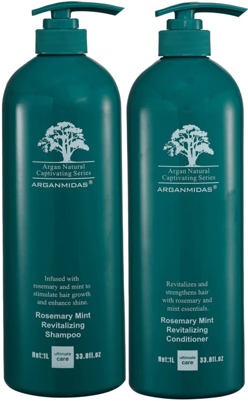 Arganmidas Rosemary Mint Revitalizing Bundle Shampoo 1000 ml & Conditioner 1000 ml