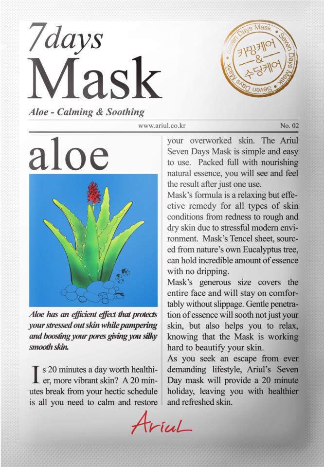 Ariul Aloe 7 Days Mask 20g