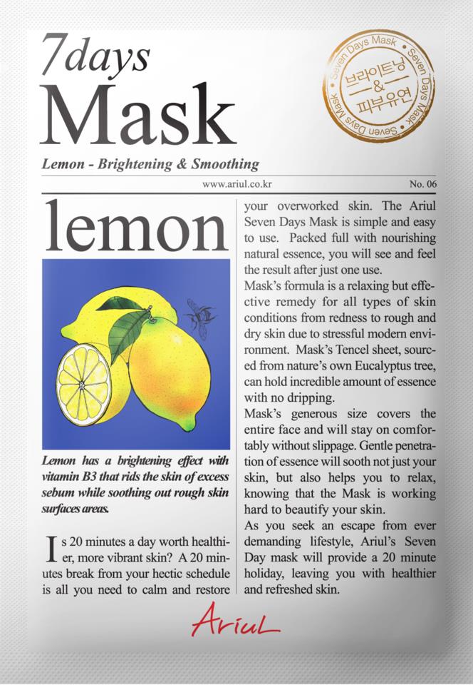 Ariul Lemon 7 Days Mask 20g