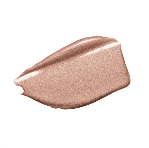 Een strook beige make-up of crème met gladde textuur en glanzende afwerking.