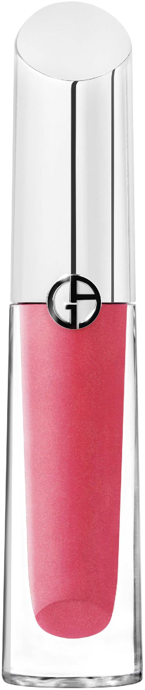 En läppstiftstift med rosa läppstift inuti och en skinande silverkapsel.