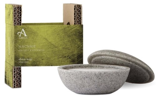 Arran Sense of Scotland Machrie Shaving Stone with Shaving Soap