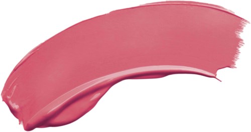 A pinkish lipstick smear with a smooth, curved shape on black background.