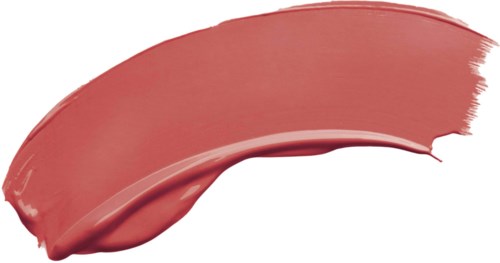 En rosa-liknande läppstiftssabla med slät, glänsande yta på vit bakgrund.