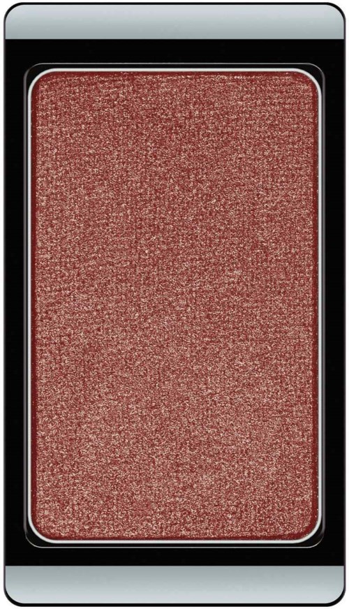 En smartphone med en röd texturerad skärm och svart ram.